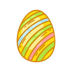 Illustration of cute Easter egg.
