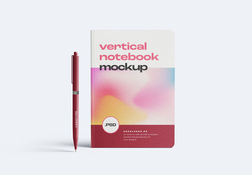 Vertical Notebook Mockup