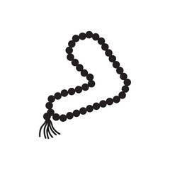 prayer beads icon vector illustration logo design