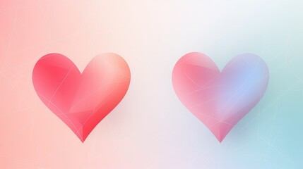 wallpaper design heart background illustration digital texture, color vibrant, modern trendy wallpaper design heart background