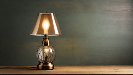 lamp on the table