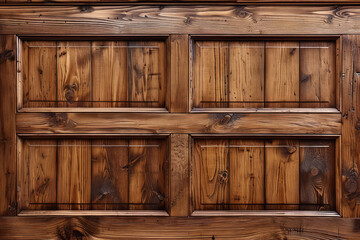 Four panel wooden wainscotting paneling wall, detailed surface material texture - obrazy, fototapety, plakaty