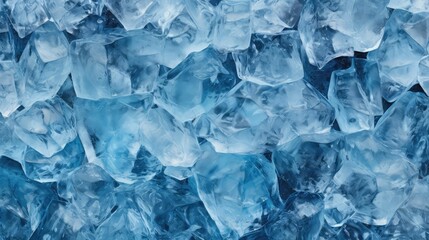 Obraz premium chilly blue ice background illustration frost arctic, glacier snow, cold refreshing chilly blue ice background