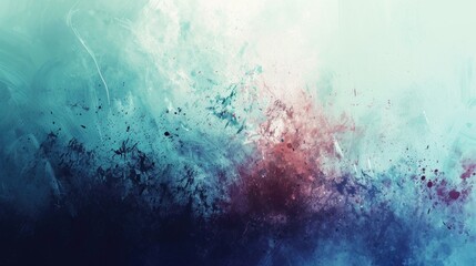Abstract blue grunge background with smoke