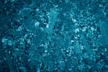 Blue stone background, top view.