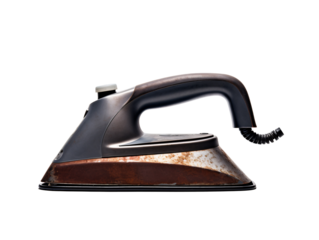 an old iron with a handle