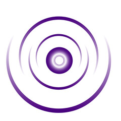 radial curved spiral with place for text in a glowing white center, lilac figure on a white background, arc, eye, vector illustration