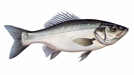 Fototapeta premium fish on white background