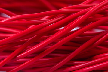Electrical cable wire close-up