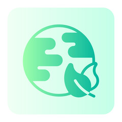 eco friendly gradient icon