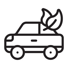 eco car line icon