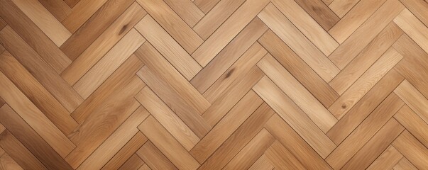 Jet oak wooden floor background. Herringbone pattern parquet backdrop