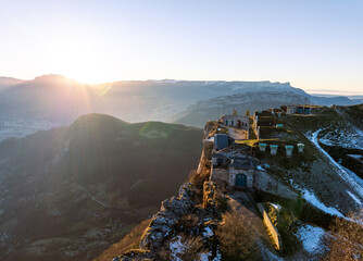 Coucher de soleil depuis le fort du Saint-Eynard