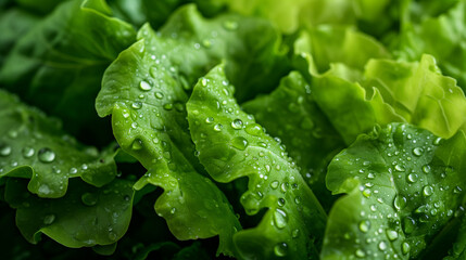Fresh Organic Salad Greens Vibrant and Healthy