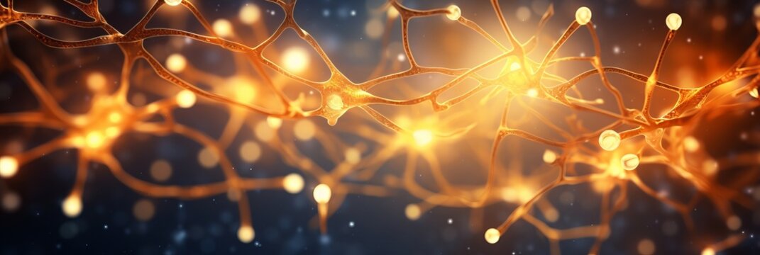 Nerve cells in medical background  understanding the complexities of the human nervous system