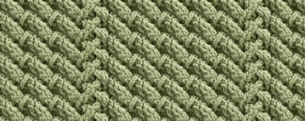 Cozy and comforting seamless pattern featuring a warm and inviting knit sweater texture in a soft green color