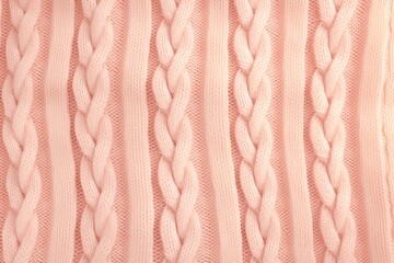 Cozy and comforting seamless pattern featuring a warm and inviting knit sweater texture in a soft peach color