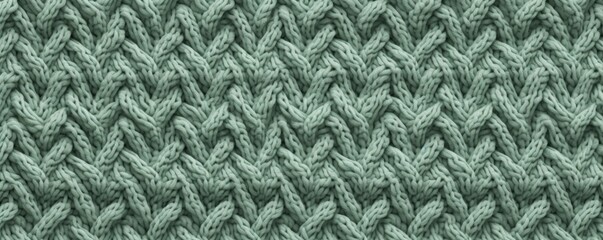 Cozy and comforting seamless pattern featuring a warm and inviting knit sweater texture in a soft green color