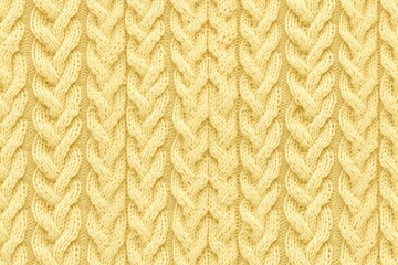 Cozy and comforting seamless pattern featuring a warm and inviting knit sweater texture in a soft yellow color
