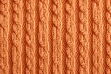 Cozy and comforting seamless pattern featuring a warm and inviting knit sweater texture in a soft orange color