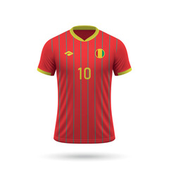 3d realistic soccer jersey Guinea inational team 2024