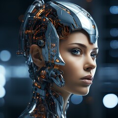 Robotic Women portrait 
