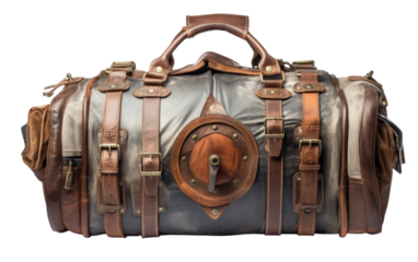 Backpacked Astronauts on a Spacewalk isolated on transparent Background