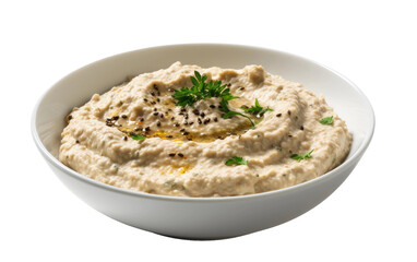 Baba Ganoush Delight isolated on transparent Background