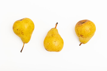 Pears isolated on a white background