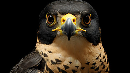 Detailed close-up image of bird of prey. Suitable for nature enthusiasts and wildlife publications.