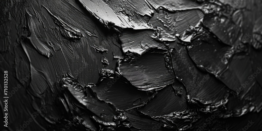Poster a detailed view of a black and white painting. suitable for various art-related projects