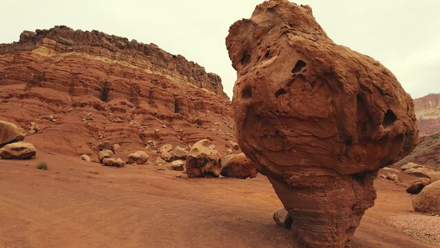 beautiful landscape of the valley of the negev desert in the state of israel