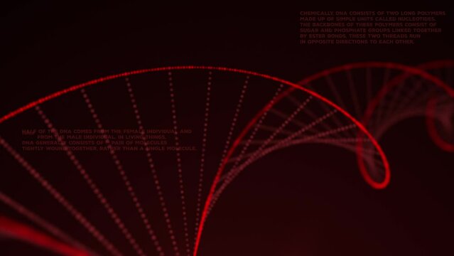 Red DNA Molecule Background