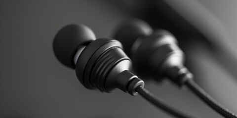 A pair of headphones that are connected to each other. Ideal for listening to music or audio on the go