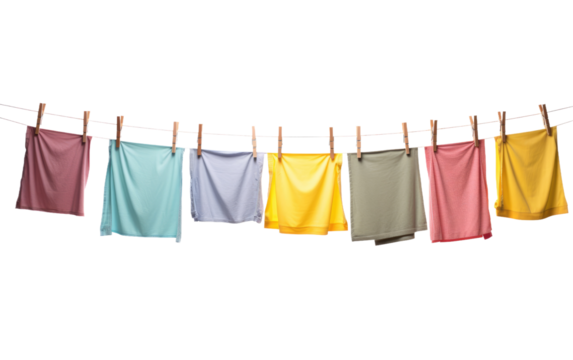 Fabric Clothes Hanger isolated on transparent Background