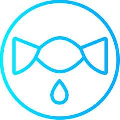 Icon Fabric Properties blue Color gradient - squeeze