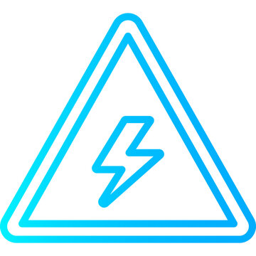 antistatic icon, Protection icon, Properties, lightning protection, gradient 