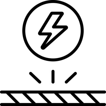 antistatic icon, Protection icon, Properties, lightning protection