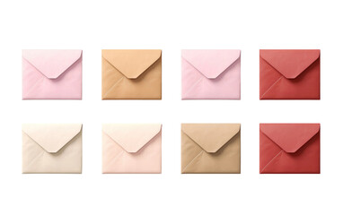 Malleable Envelopes isolated on transparent Background