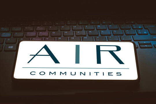 January 15, 2024, Brazil. In this photo illustration, the Apartment Income REIT (AIR Communities) logo is displayed on a smartphone screen.