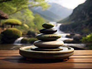 Zen Balance: An Image That Makes You Feel Relaxed and Serene