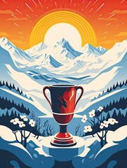 Winter Olympics Snowy Championships: Wall Prints Bursting with the Spirit of the Games - obrazy, fototapety, plakaty