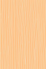 Background seamless playful hand drawn light pastel orange pin stripe fabric pattern cute abstract geometric wonky across lines background texture