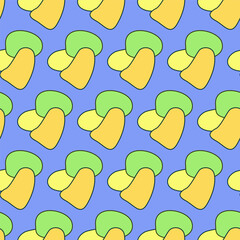 Doodle Hand Crafted Abstract Shape Seamless Textile Fabric Wallpaper Wrapping Paper Swatch Print Background