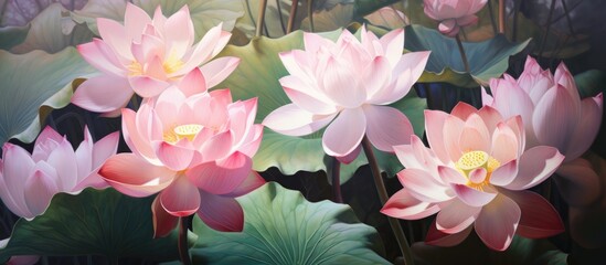 Lotus blooms