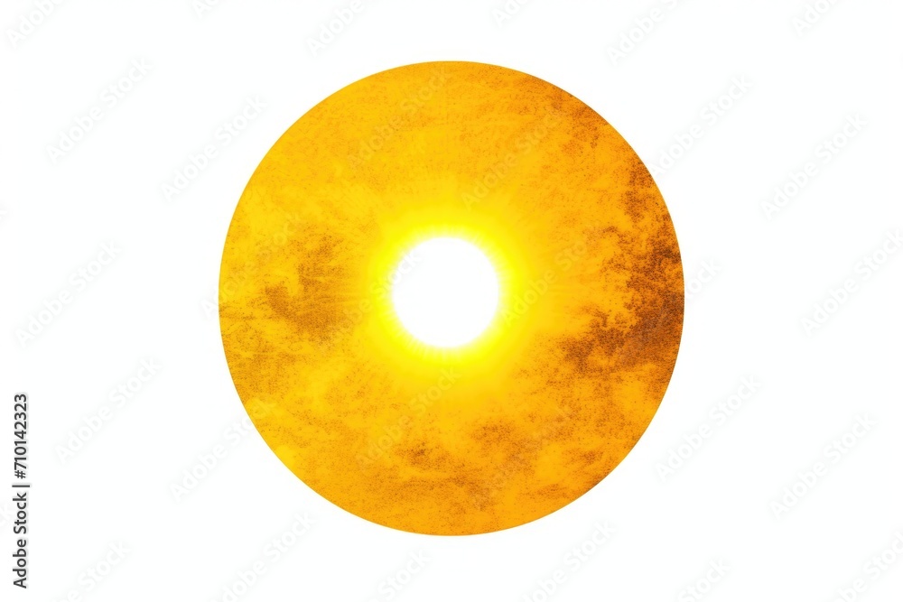 Poster A picture of a yellow object against a white background. This versatile image can be used for various purposes