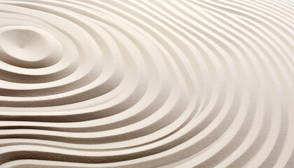 Abstract wave pattern illustration on clean white backdrop generated by AI
