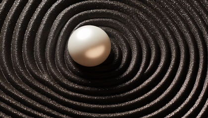 Fototapeta na wymiar Abstract spiral pattern on black background, burning incense generated by AI