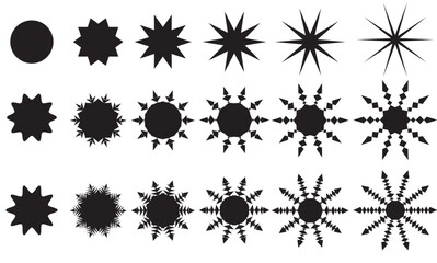 circle shapes /star shapes