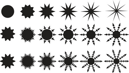 circle shapes /star shapes